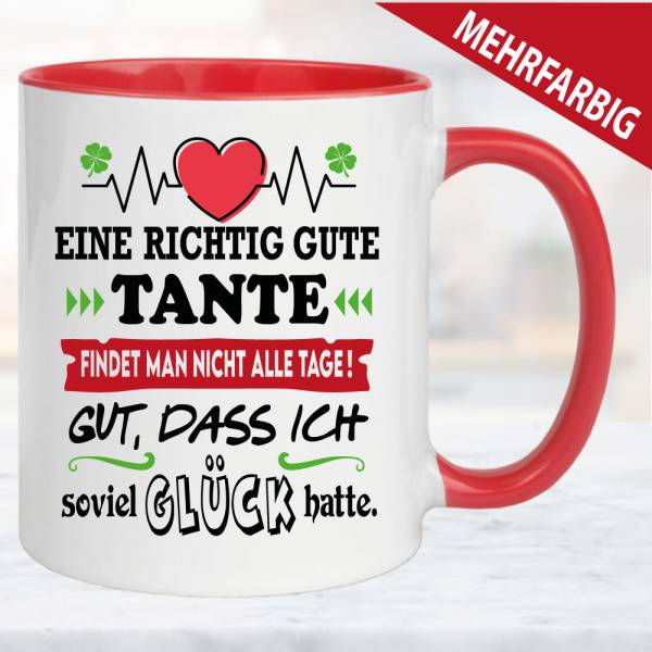 Beste Tante. Tasse zum verschenken.
