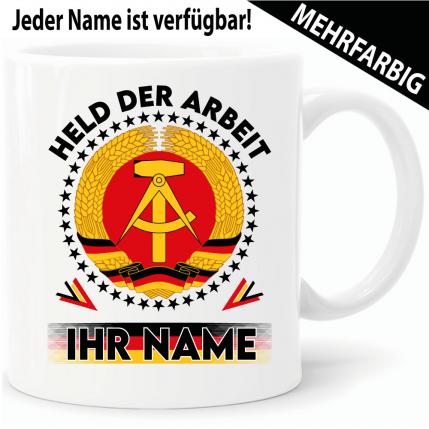 Tasse Held der Arbeit für Ossis