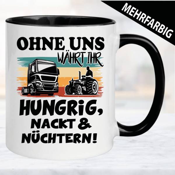 Sprüche Tasse für LKW Fahrer und Bauern