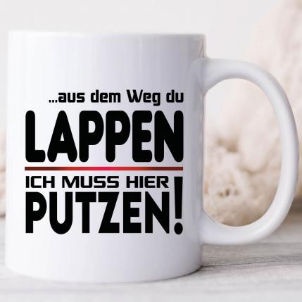 Ich muss putzen Weiss