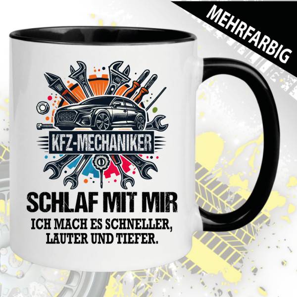 Ich mach es dir schneller, lauter,tiefer.Mechaniker Tasse.