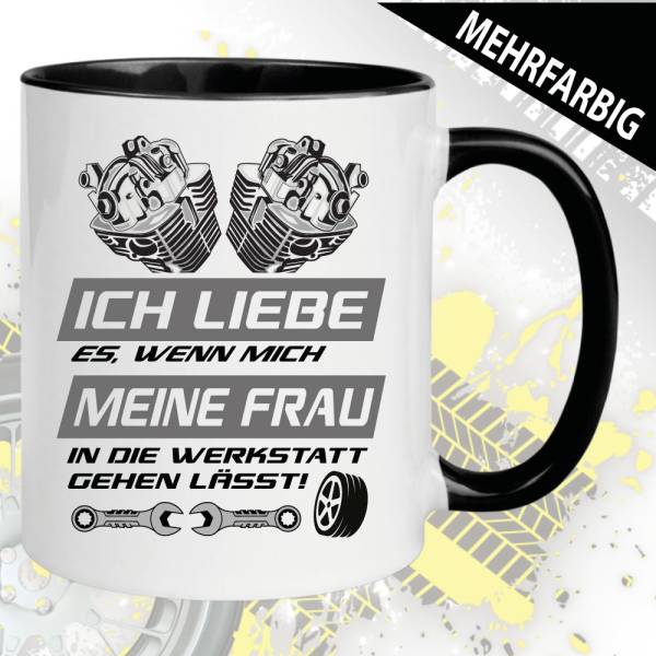 Tasse KFZ-Mechaniker Ehefrau Automechaniker