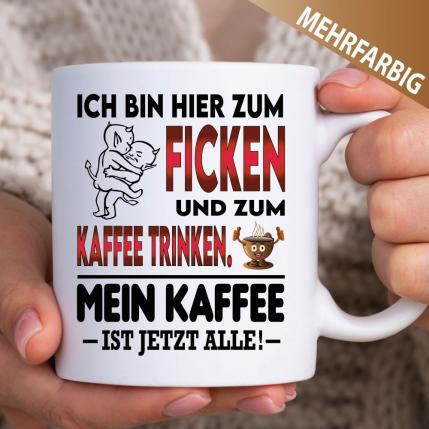 Tasse Kaffee trinken und ficken