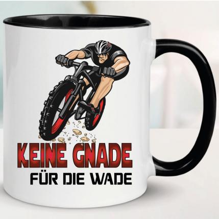 Tasse für Radfahrer Keine Gnade Schwarz