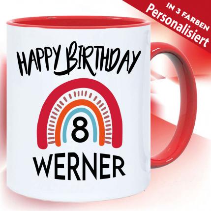 Happy Birthday mit Alter und Name