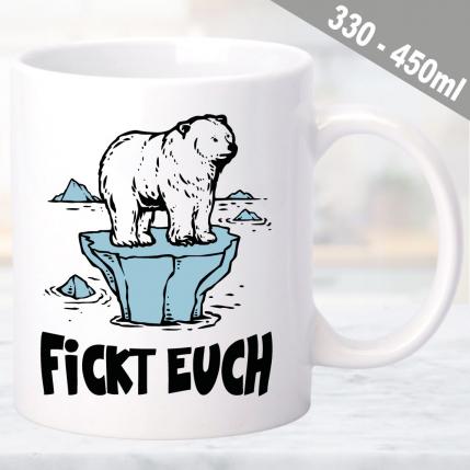 Tasse Klimawandel Eisbaer