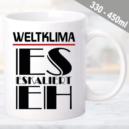 Tasse Klimawandel Es eskaliert eh