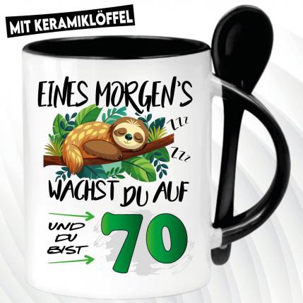 Löffeltasse Schwarz 330ml
