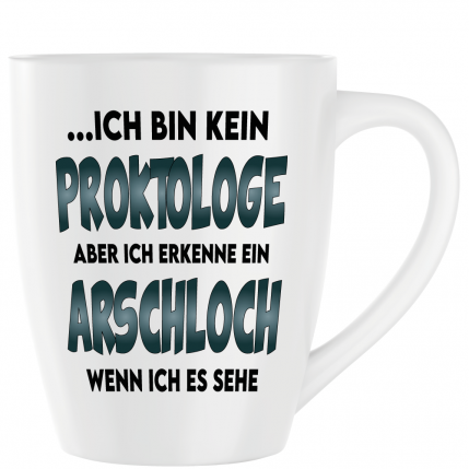 Latte Becher Weiss " Proktologe "