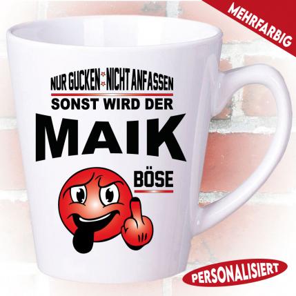 Latte Becher personalisiert Nicht Anfassen