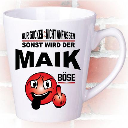 Latte Becher personalisiert Nicht Anfassen