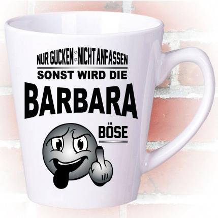 Latte Becher personalisiert Nicht Anfassen