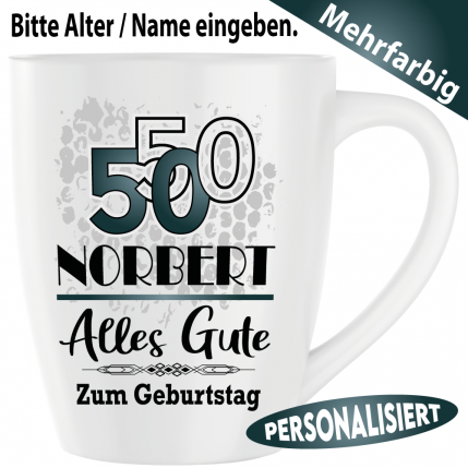 Latte Becher personalisiert Alles gute zum Geburtstag