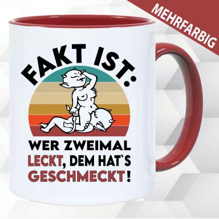 Tasse Sex Spruch Lecken und schmecken