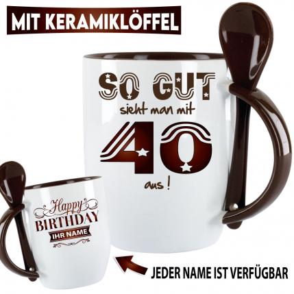 Loeffelbecher So gut kann man mit 40 aussehen Schwarz