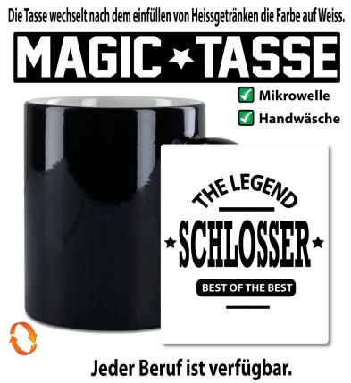 Zaubertasse Blockschrift