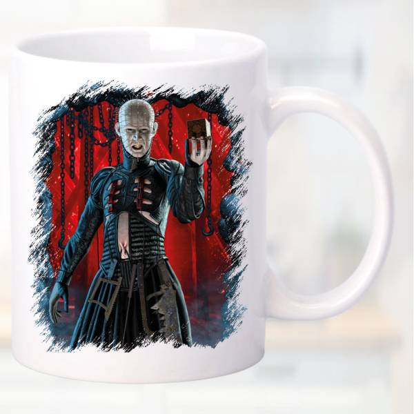 Horror Fan Tasse Hellraiser Weiss
