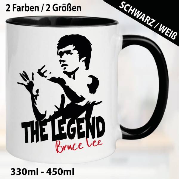 Tasse Schwarz Bruce Lee