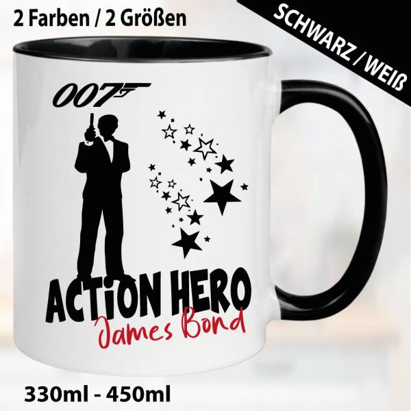 Tasse Schwarz James Bond