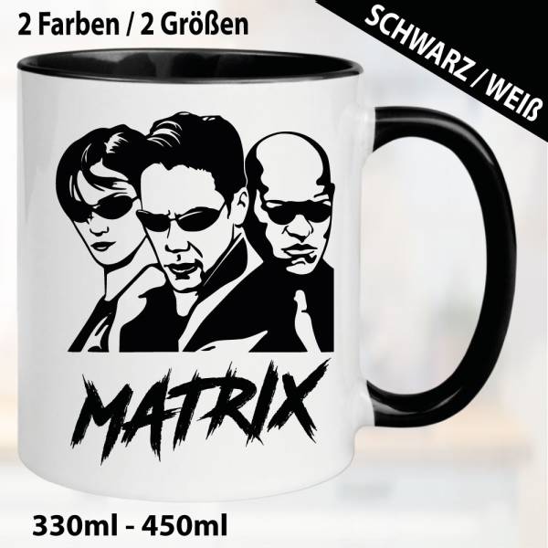 Tasse Schwarz Matrix