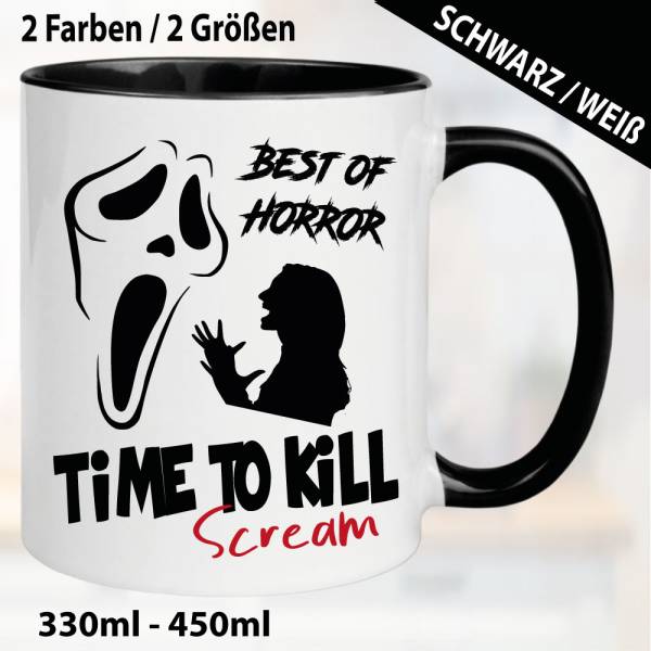 Tasse Schwarz Scream
