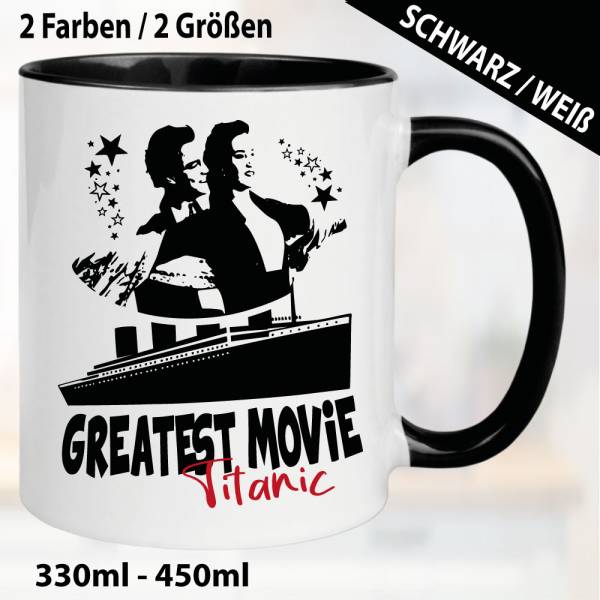 Tasse Schwarz Titanic