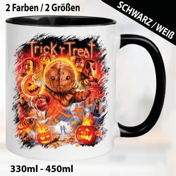 Horror Fan Tasse Trick Treat Schwarz