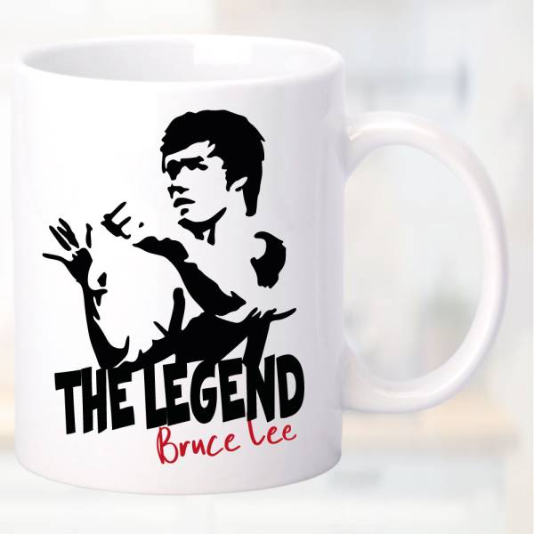 Tasse Weiss Bruce Lee