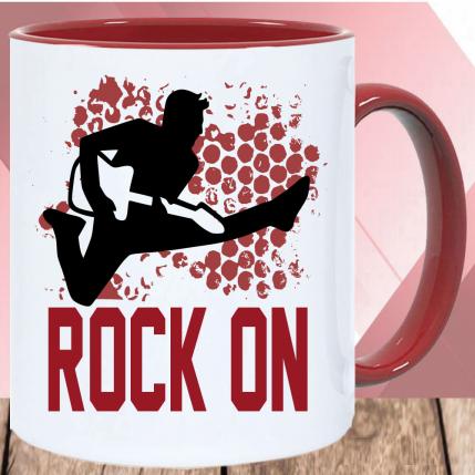 Tasse Music Rock On Kastanie