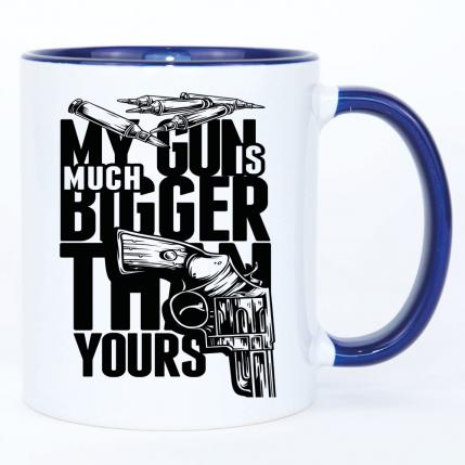 My Gun is Bigger Dunkelblau