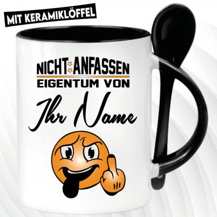 Löffeltasse Schwarz 320ml