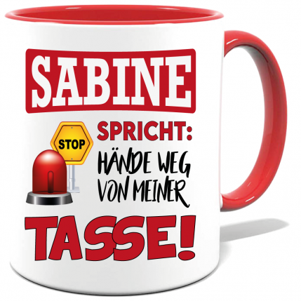 Hände weg von meiner Tasse