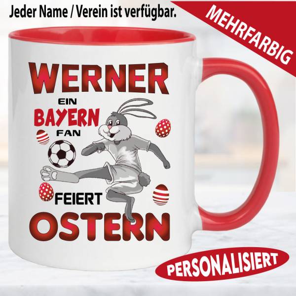 Ostertasse Fußballfan Name Verein