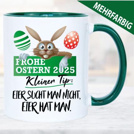 Ostertasse Eier hat man