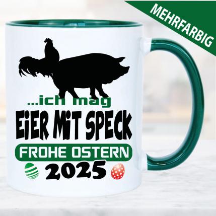 Ostertasse Eier mit Speck