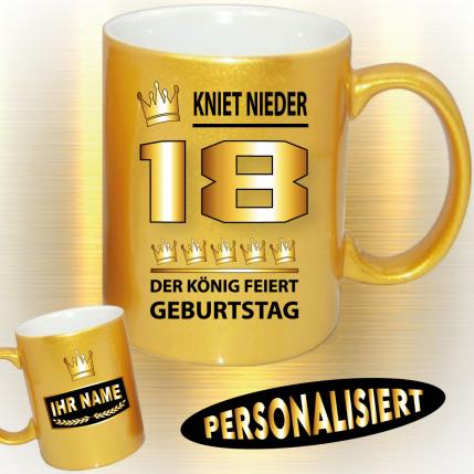Gold / Silber Effekt Der König 18