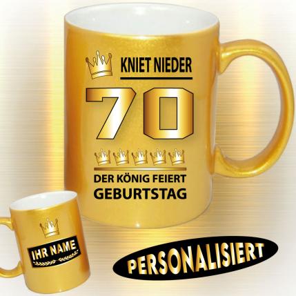 Gold / Silber Effekt Der König 70