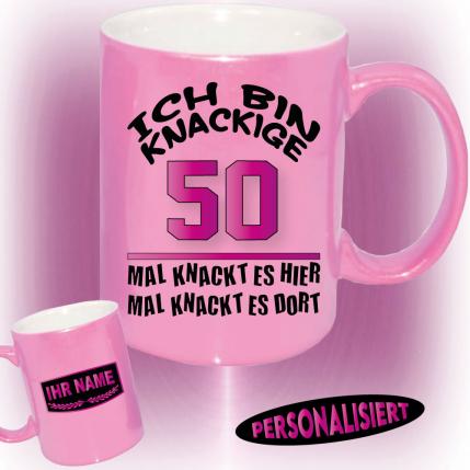 Pink Tasse Knackige Jahre