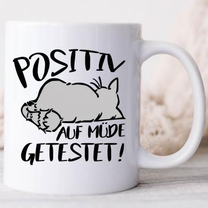 Katze Auf müde getestet