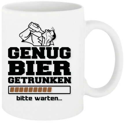 Biermotiv Genug Bier getrunken