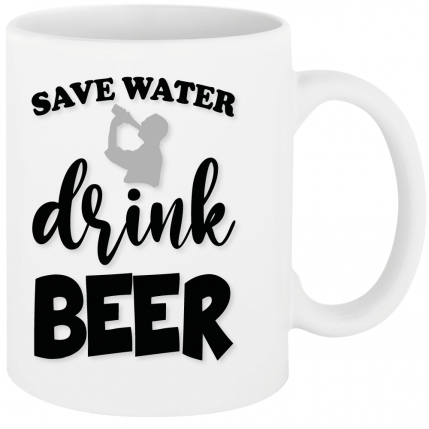 Biermotiv Save Water drink Beer