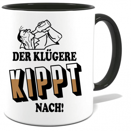 Biermotiv Der klügere kippt nach