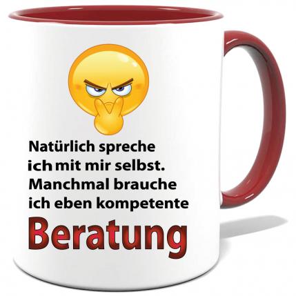 Sprüche Tasse Mann Beratung