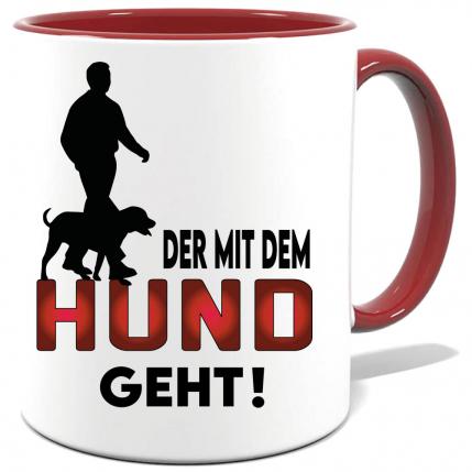 Maroone Sprüche Tasse Männer Hund Gassi gehen