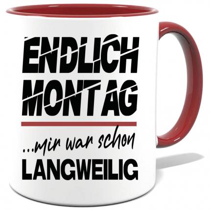 Sprüche Tasse Mann Endlich Montag