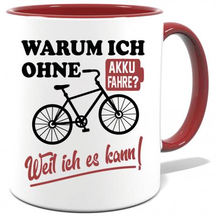 Maroone Sprüche Tasse Männer Elektrofahrrad fahren