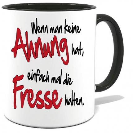 Sprüche Tasse Mann Fresse halten