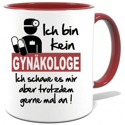 Maroone Sprüche Tasse Männer Gynäkologe gerne anschauen Frauenarzt