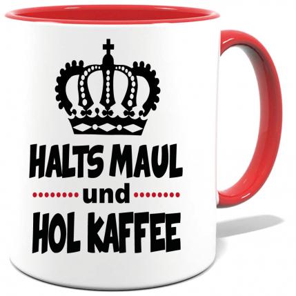 Rote Sprüche Tasse Männer Geh Kaffee_holen