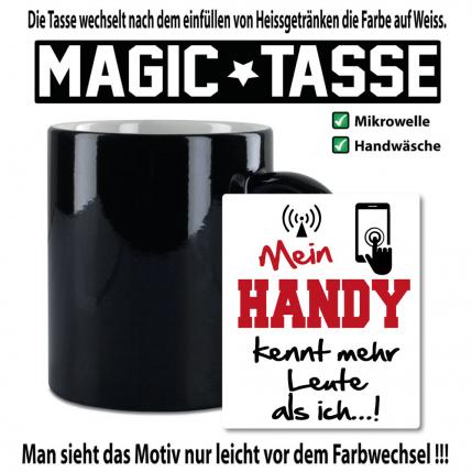 Magic Sprüche Tasse Männer Mein Handy kennt Menschen